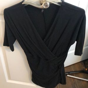 Express black v neck top